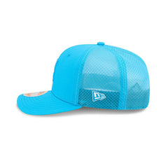 Carolina Panthers 2025 NFL On-Field Sideline 9SEVENTY Trucker Snapback Cap Blue Fashion