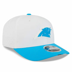 Carolina Panthers 2025 NFL Training Camp New Era 9SEVENTY Stretch-Snap Cap OTC White Lifestyle