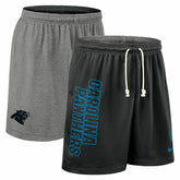 Carolina Panthers 2025 NFL Sideline Reversible Mesh Nike Dri-FIT Shorts Black Taass for sale