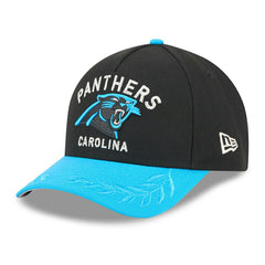 Carolina Panthers 2025 NFL Draft 9FORTY M-Crown A-Frame Snapback Cap Black Lifestyle