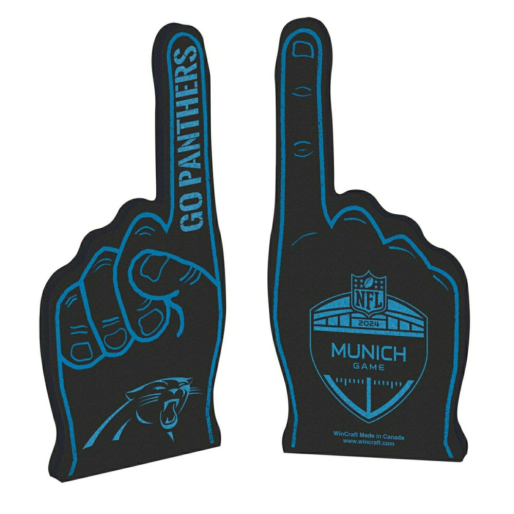 2024 NFL Munich Game Carolina Panthers Foam Finger Fashion