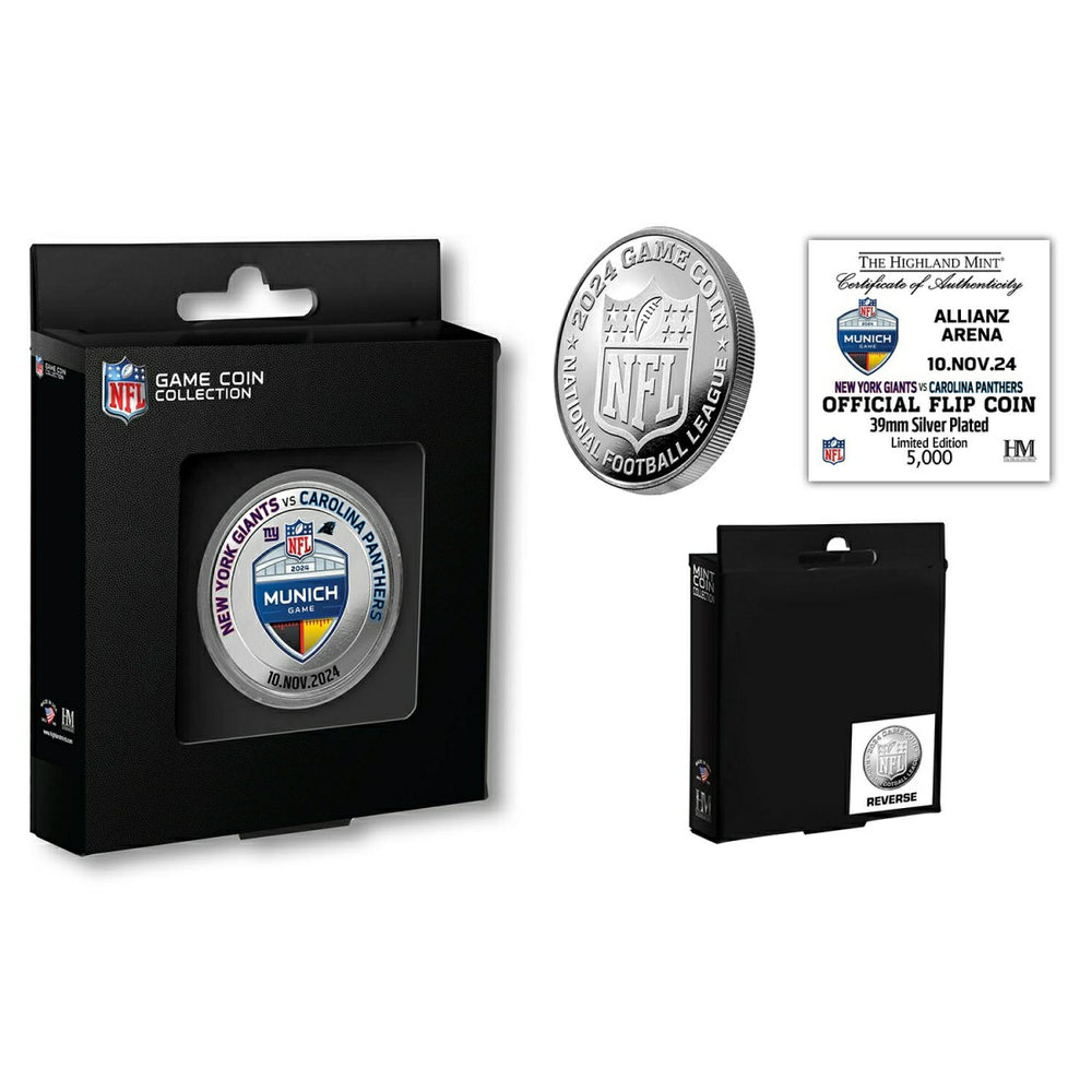2024 NFL Munich Game Giants vs. Panthers Replica Game Coin Box Classic
