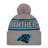 Carolina Panthers 2024 NFL Sideline New Era Sport Knit Hat Gray Lifestyle