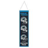 Carolina Panthers Logo Evolution NFL Wool Banner Taass US