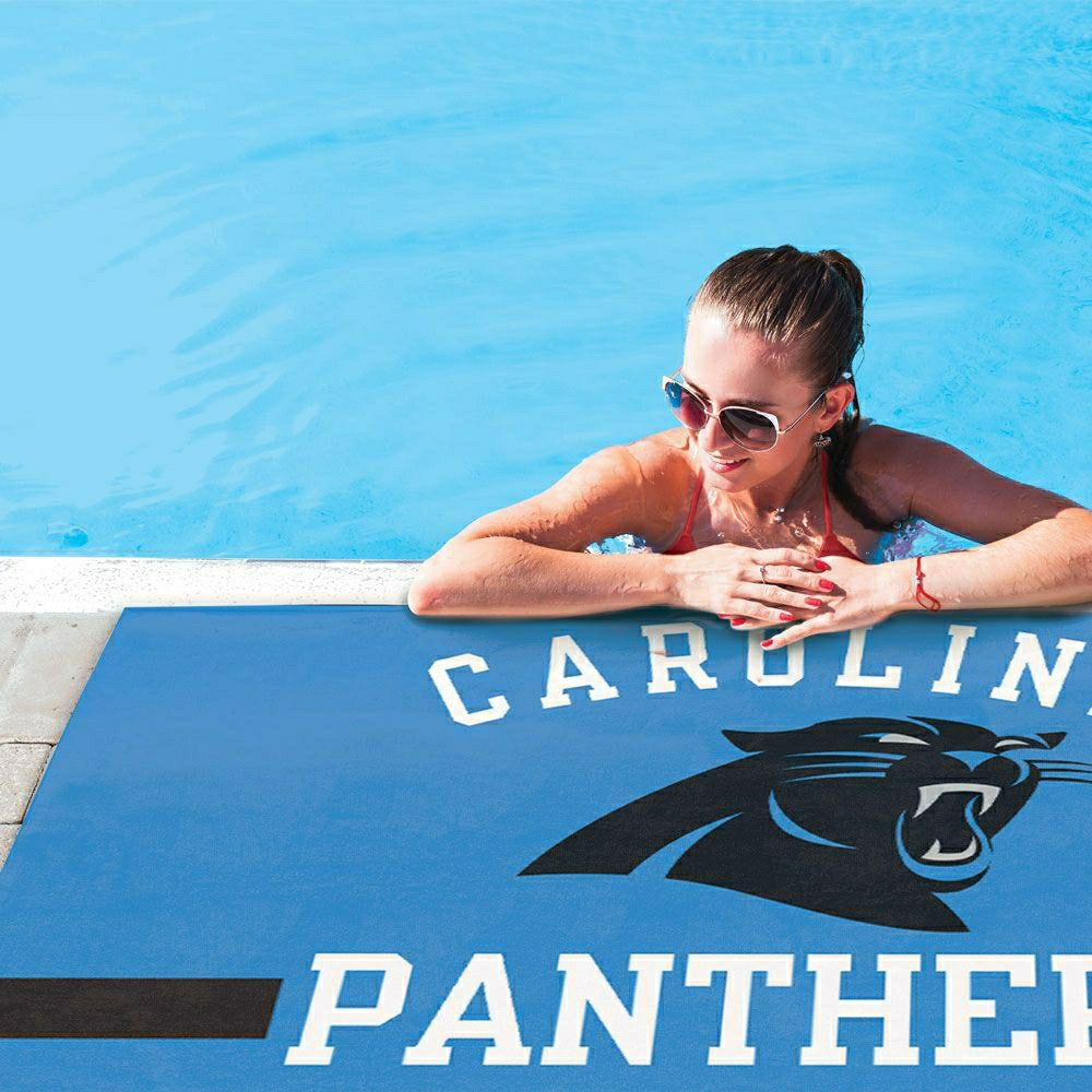 Carolina Panthers Horizontal Spectra NFL Beach Towel Classic