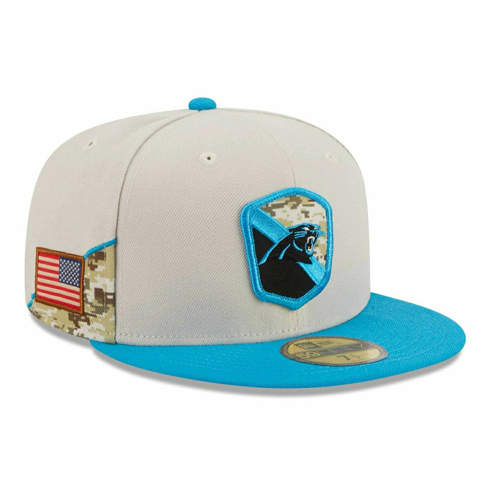 Carolina Panthers 2023 NFL Salute to Service New Era 59FIFTY Fitted Cap Taass sale