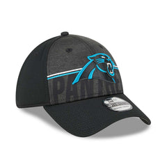 Carolina Panthers 2023 NFL Training Camp New Era 39THIRTY Flex Cap Black Taass for sale