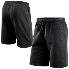 Carolina Panthers Primary Logo NFL Sweat Shorts Black Taass US