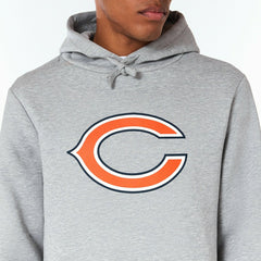 Chicago Bears Logo Hoodie New Era NFL Sweatshirt Grey Fashion