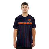 Chicago Bears Retro Stripe NFL T-Shirt Navy Taass for sale