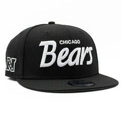 Chicago Bears Script New Era 9FIFTY NFL Snapback Cap Black Fashion