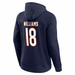 Caleb Williams #18 Chicago Bears Player NFL Hoodie Navy Fashion
