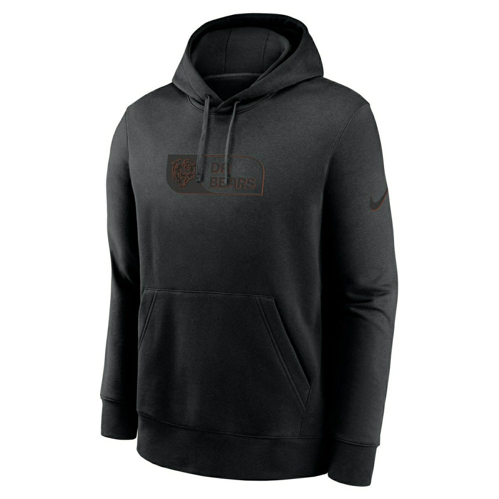 Chicago Bears Black Edge Nike Club Hoodie Classic