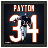 Walter Payton #34 Chicago Bears Impact Jersey Framed NFL Photo Classic