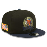 Chicago Bears 2022 NFL On-Field Salute to Service New Era 9FIFTY Snapback Cap Taass sale