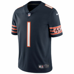Justin Fields #1 Chicago Bears Nike Vapor Limited NFL Jersey Navy Taass for sale