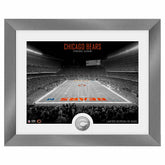 Chicago Bears Art Deco Stadium Silver Coin Framed NFL Photo Fashion
