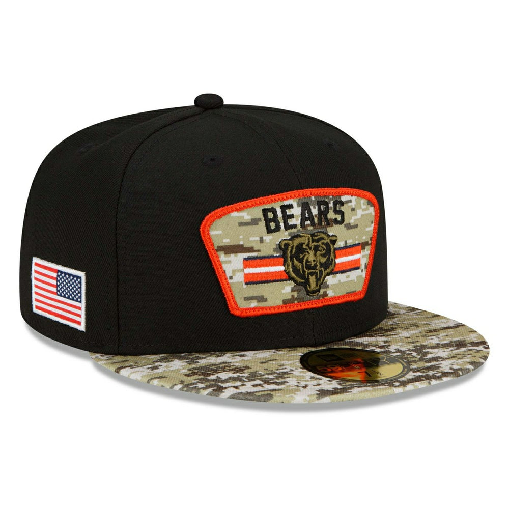 Chicago Bears 2021 NFL On-Field Salute to Service New Era 59FIFTY Fitted Cap Classic