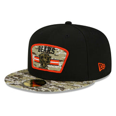 Chicago Bears 2021 NFL On-Field Salute to Service New Era 59FIFTY Fitted Cap Classic