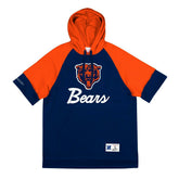 Chicago Bears Mitchell & Ness Cut Sleeves Fleece Short Sleeve NFL Hoodie Taass US