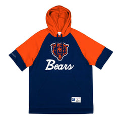 Chicago Bears Mitchell & Ness Cut Sleeves Fleece Short Sleeve NFL Hoodie Taass US