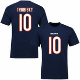 Mitch Trubisky #10 Chicago Bears Player Script NFL T-Shirt Taass sale