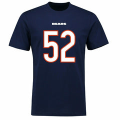 Khalil Mack #52 Chicago Bears Player Script NFL T-Shirt Taass for sale