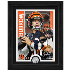 Joe Burrow Cincinnati Bengals Artist Proof Silver Coin NFL Photo Frame Taass US