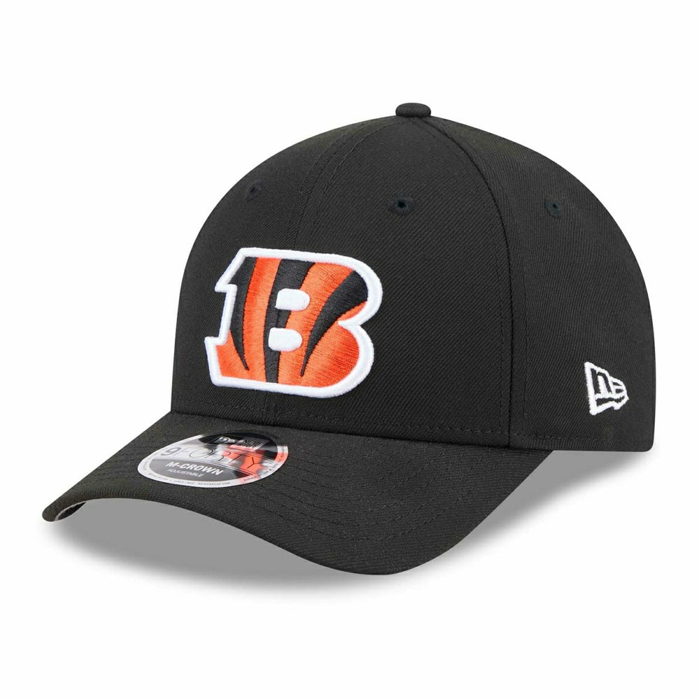 Cincinnati Bengals NFL Team Logo New Era 9FORTY M-Crown Snapback Cap Black Classic