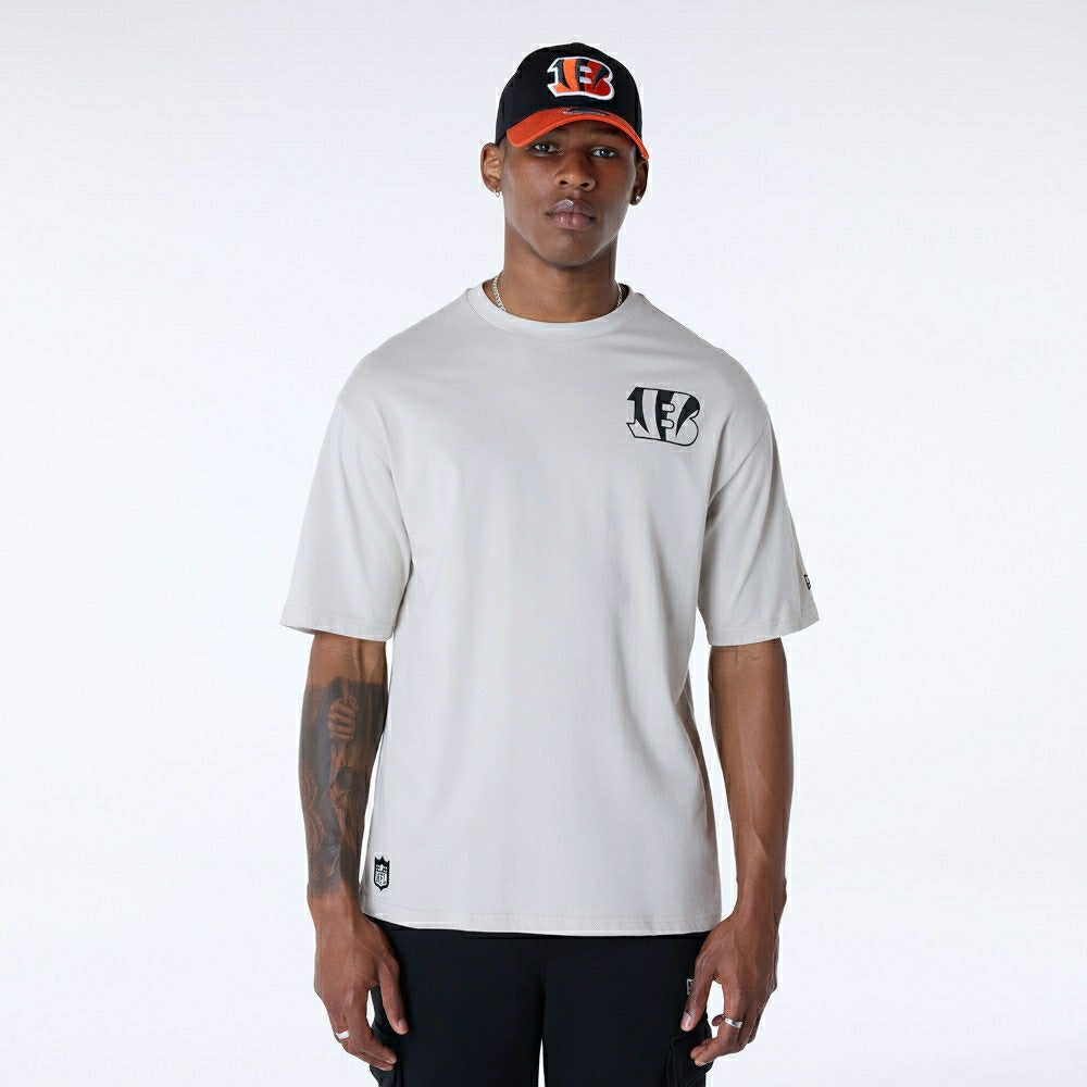 Cincinnati Bengals Super Bowl XVI Oversized NFL T-Shirt Cream Fashion