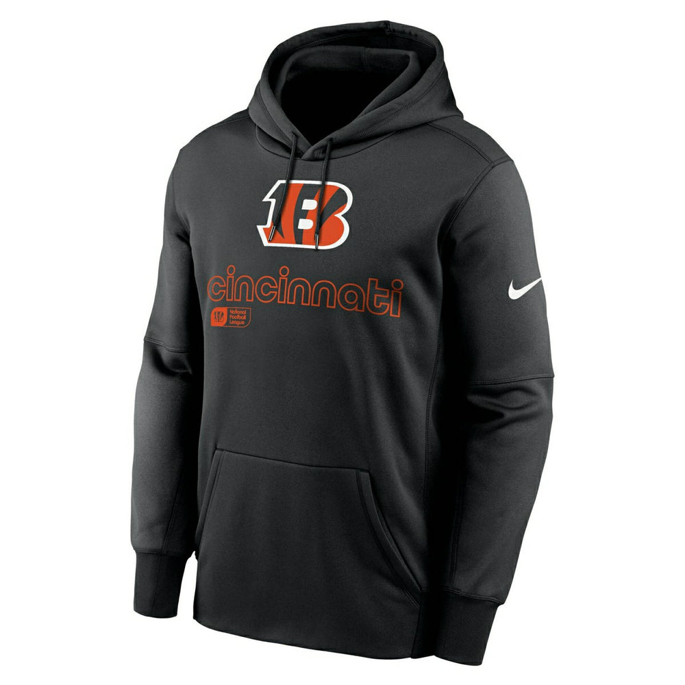 Cincinnati Bengals Peformance Nike Therma-FIT NFL Hoodie Black Classic