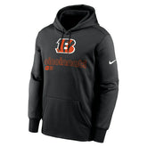 Cincinnati Bengals Peformance Nike Therma-FIT NFL Hoodie Black Classic
