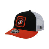 Cincinnati Bengals Patch Trucker New Era Low Profile 9FIFTY Snapback Cap Taass US