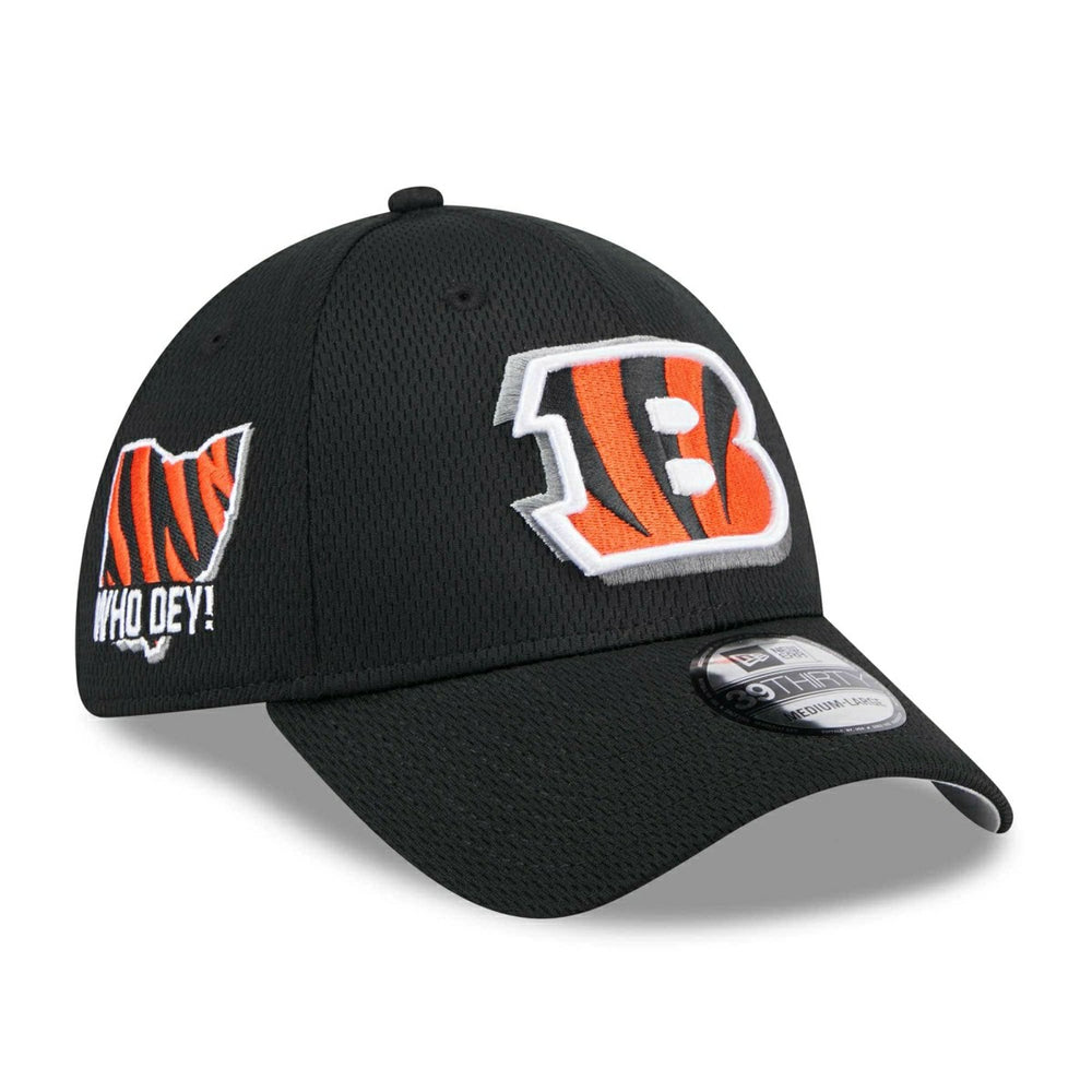 Cincinnati Bengals 2024 NFL Draft New Era 39THIRTY Flex Cap Black Classic
