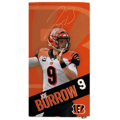 Joe Burrow Cincinnati Bengals NFL Beach Towel Lifestyle
