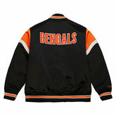 Cincinnati Bengals Mitchell & Ness Heavyweight Satin NFL Jacket Taass for sale