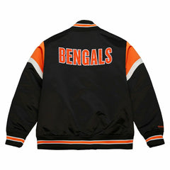 Cincinnati Bengals Mitchell & Ness Heavyweight Satin NFL Jacket Taass for sale