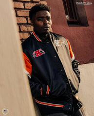 Cincinnati Bengals Mitchell & Ness Heavyweight Satin NFL Jacket Taass for sale