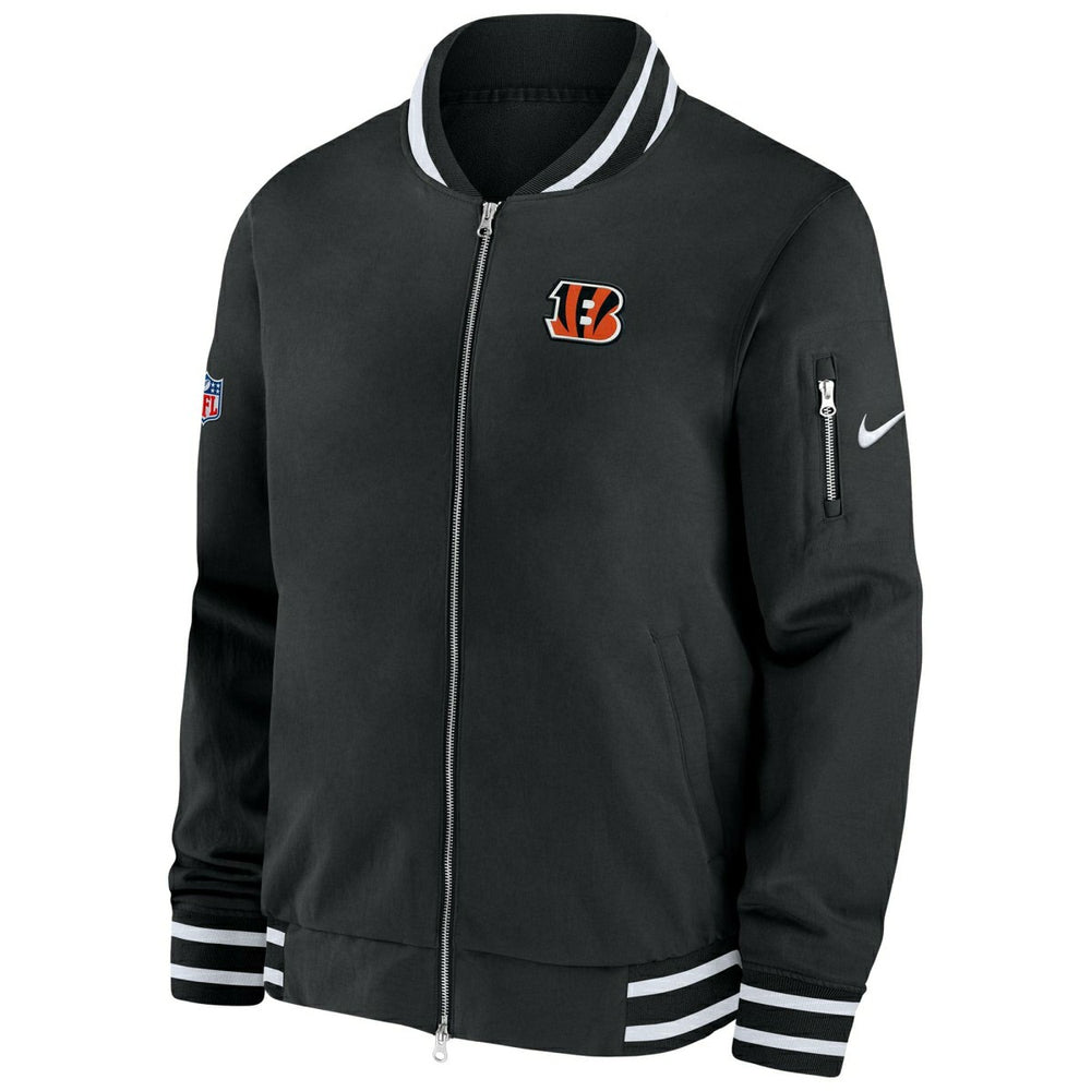 Cincinnati Bengals NFL Sideline Nike Coach Bomber Jacket Taass for sale