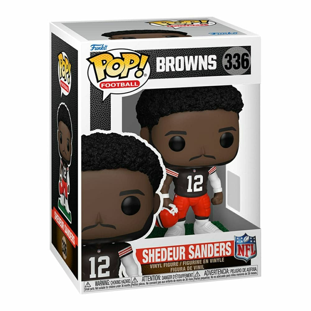 Funko POP! #336 Shedeur Sanders Cleveland Browns Vinyl NFL Figure Taass for sale