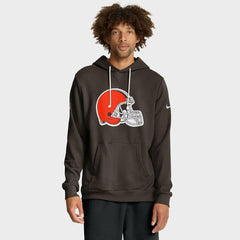 Cleveland Browns 2025 NFL Sideline Nike Standard Issue Hoodie Brown Taass for sale