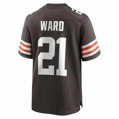 Denzel Ward #21 Cleveland Browns Nike Game NFL Jersey Brown Lifestyle