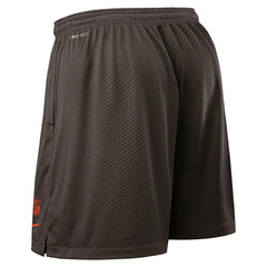 Cleveland Browns 2025 NFL Sideline Reversible Mesh Nike Dri-FIT Shorts Brown Taass sale