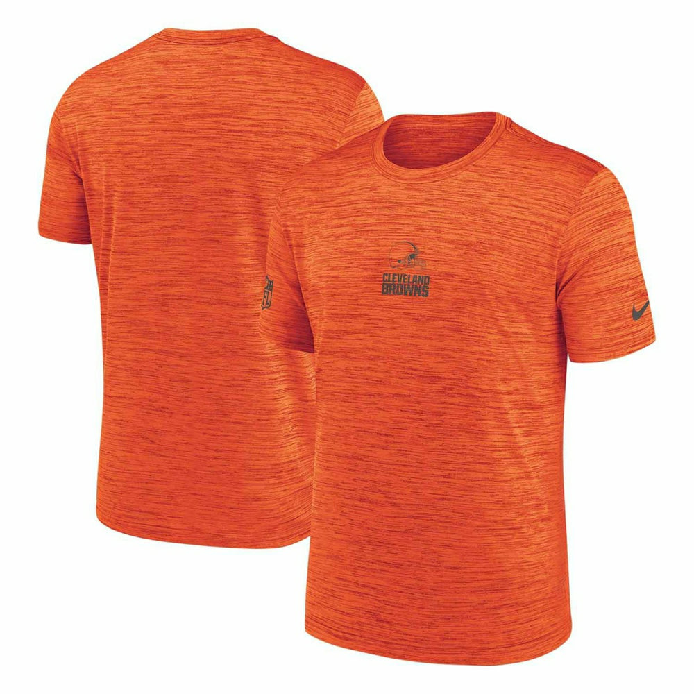 Cleveland Browns 2025 NFL Sideline Nike Velocity Performance T-Shirt Orange Taass for sale