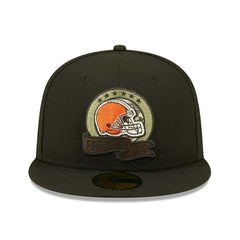 Cleveland Browns 2022 NFL On-Field Salute to Service New Era 59FIFTY Fitted Cap Classic