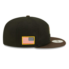 Cleveland Browns 2022 NFL On-Field Salute to Service New Era 9FIFTY Snapback Cap Lifestyle