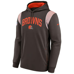 Cleveland Browns 2022 NFL On-Field Sideline Nike Therma-FIT Hoodie Brown Lifestyle