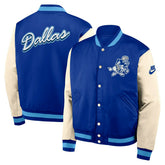 Dallas Cowboys Rewind Legacy Bomber Jacket Blue/Cream Taass US