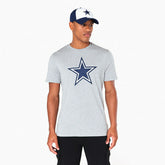 Dallas Cowboys Team Logo New Era NFL T-Shirt Grey Taass sale