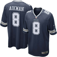 Troy Aikman #8 Dallas Cowboys Nike Game NFL Jersey Navy Lifestyle